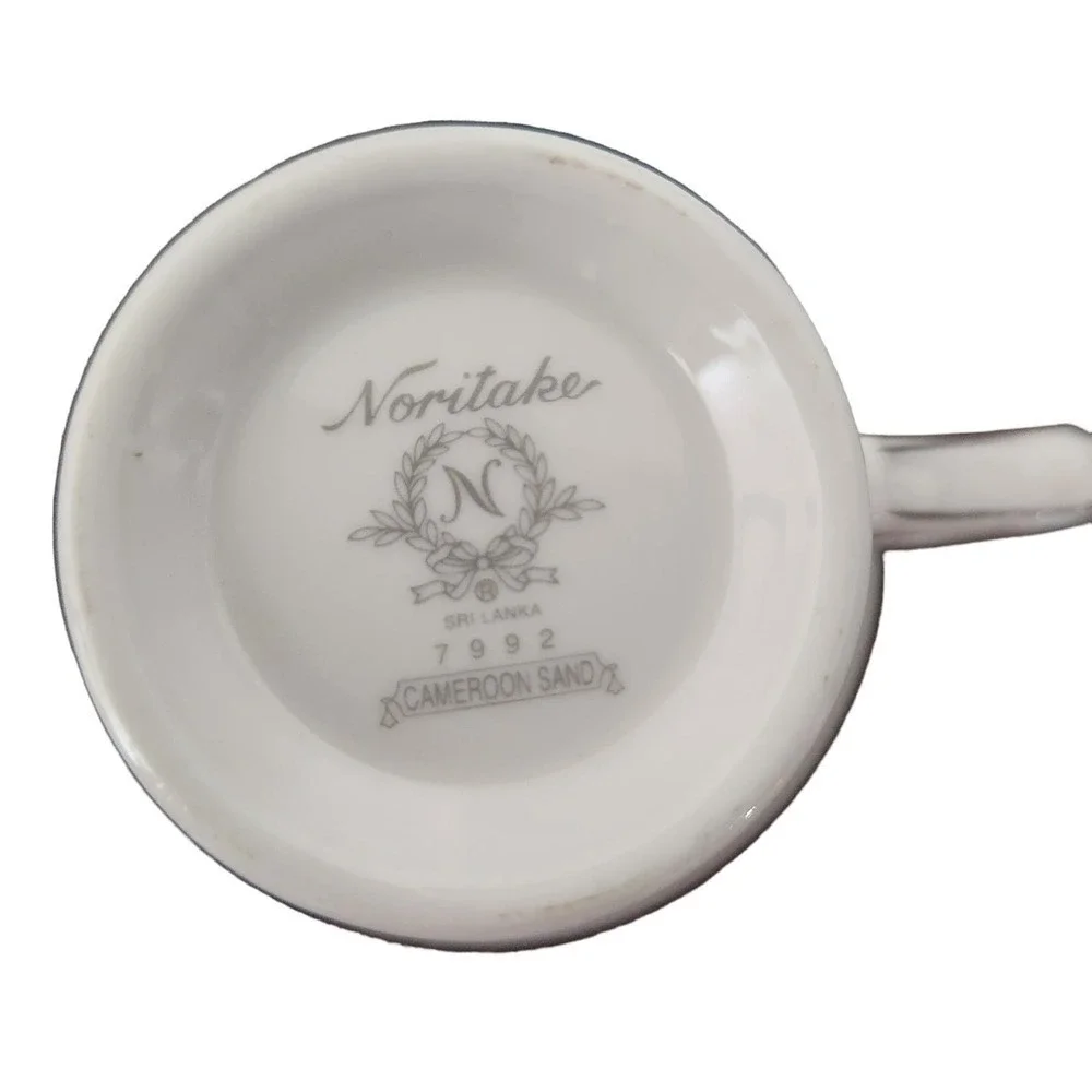 Tea‎ Cup & Saucer Set Cameroon Sand By Noritake Porcelain Dinnerware